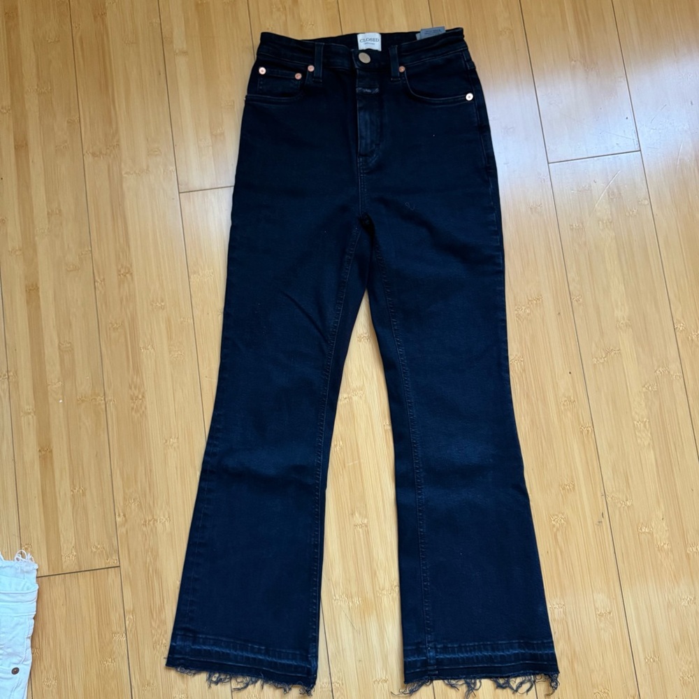 CLOSED Indigo Hi Sun Ankle Crop Flare Jeans Size 25